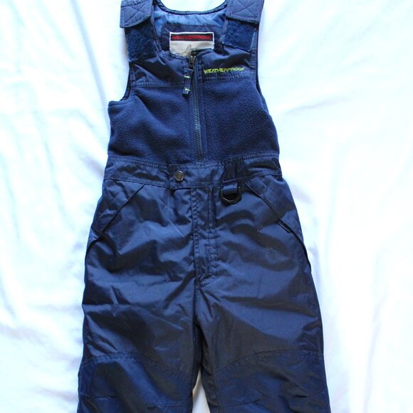 WEATHERPROOF Navy Blue Unisex 4T Snow Adjustable Bib Ski Pants - Picture 1 of 6